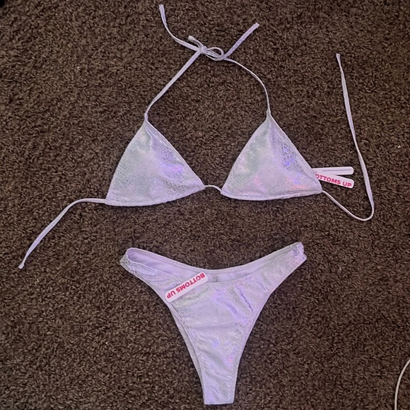 RAVER GIRL BIKINI SET!!! SIZE LARGE FOR BOTH , NEW WITH TAGS NEVER WORN - Picture 1 of 6